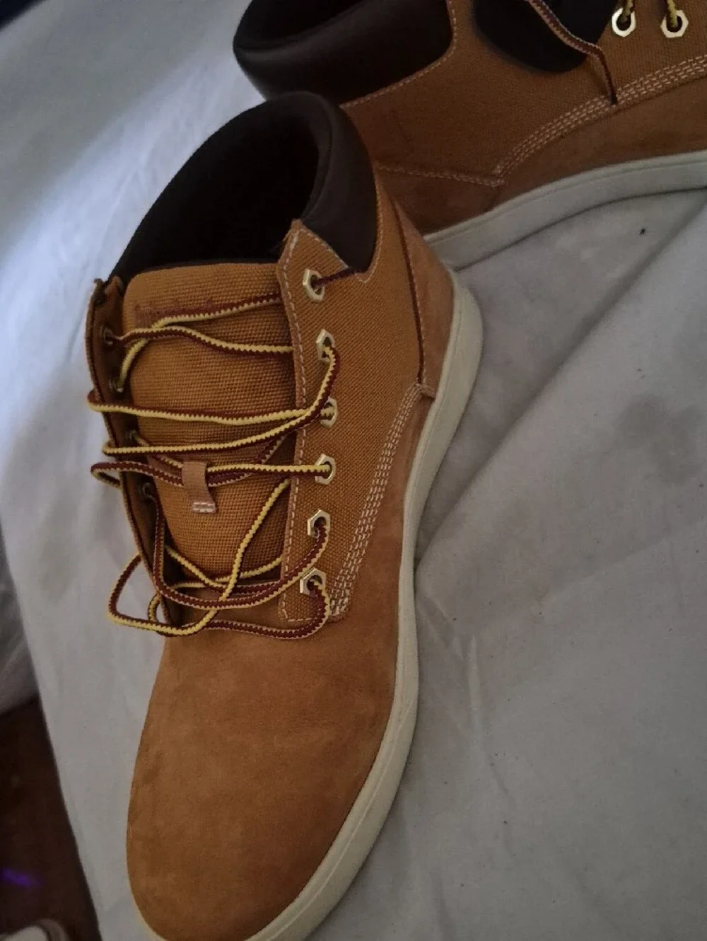 Timberland Groveton Chukka Wheat Nubuck Leather Boots
